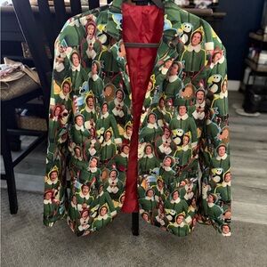 Festive ELF Green Holiday Jacket